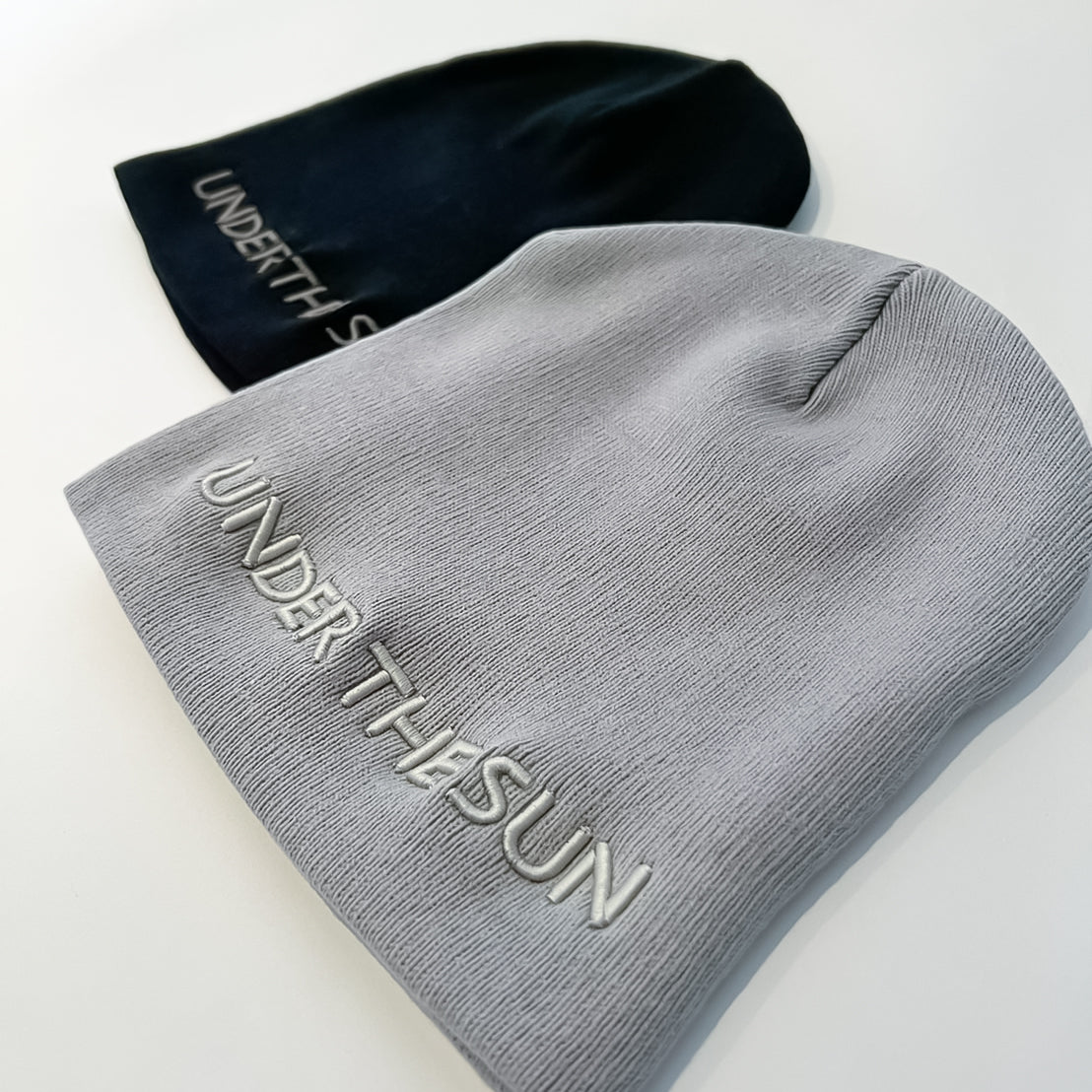 BEANIE BLACK GLAY SET