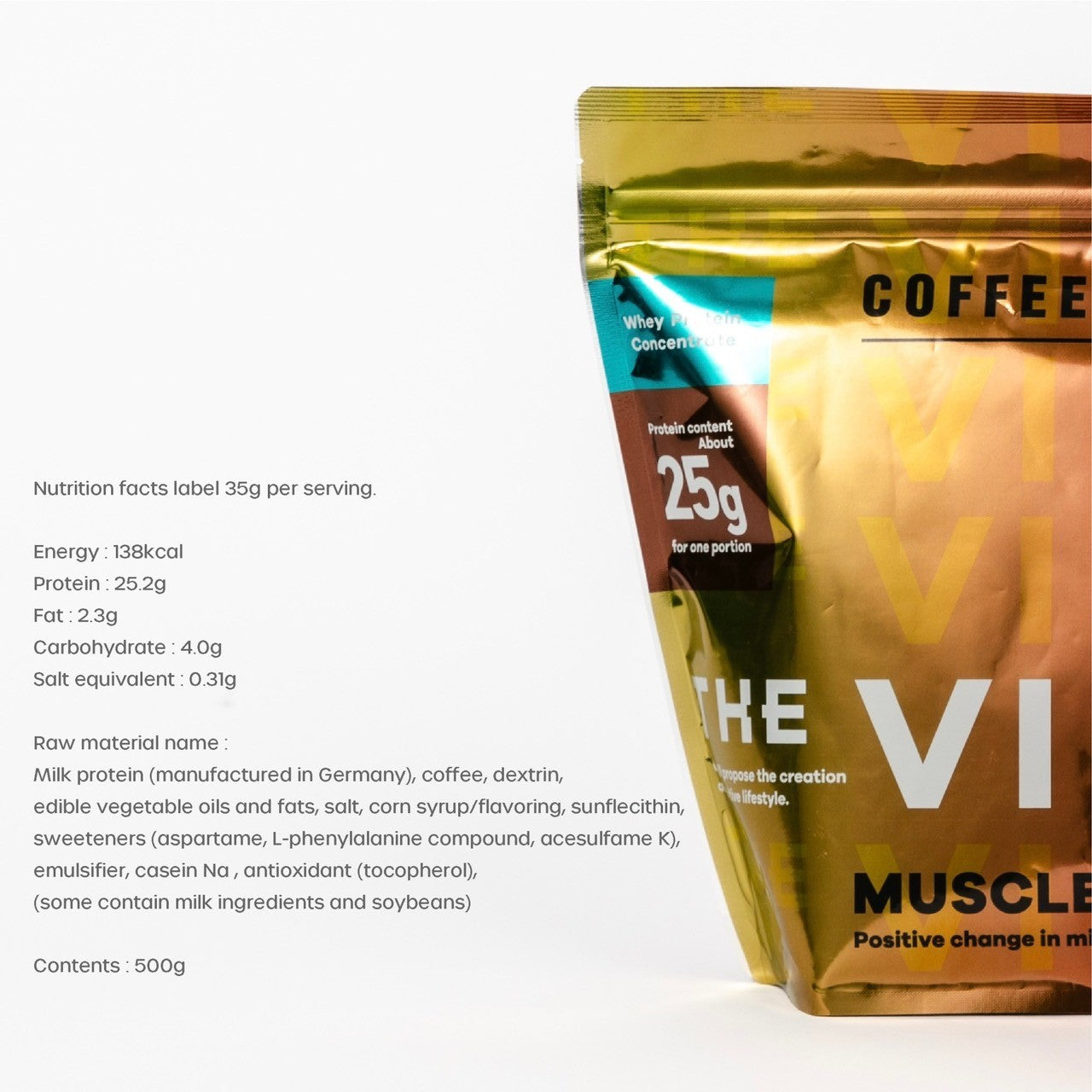 MUSCLE VIBES PROTEIN コーヒー風味500g